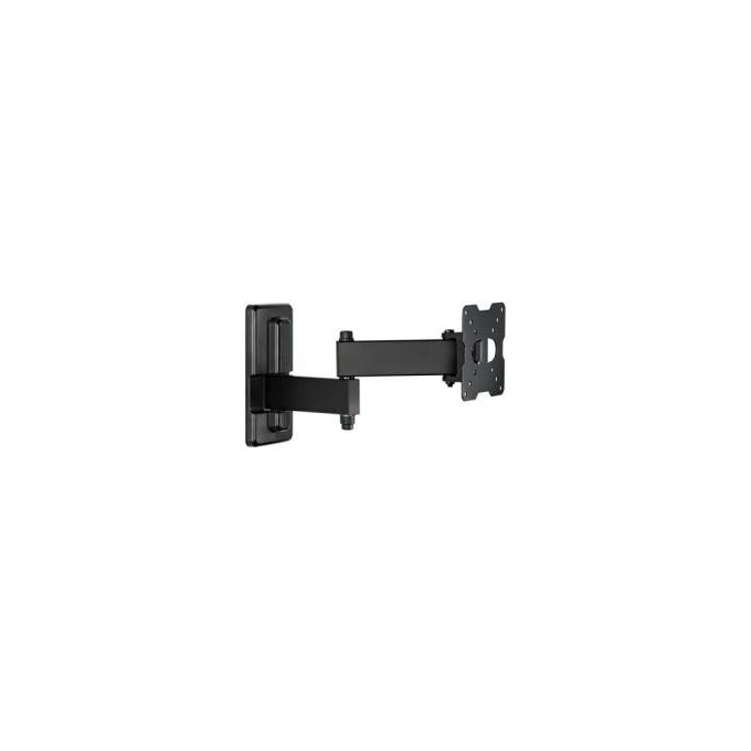 Meliconi FDR100 Flatstyle Staffa TV da Parete Doppio Braccio Orientabile 14'' 25'' VESA 50 75 100 Portata 25 Kg colore Nero