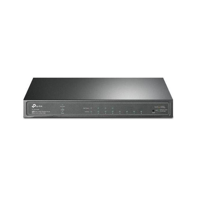 TP-Link TL-SG2008P Omada Switch di Rete Gestito L2-L2+ 8 porte Gigabit Ethernet 4 porte PoE+ 62W Fanless colore Nero
