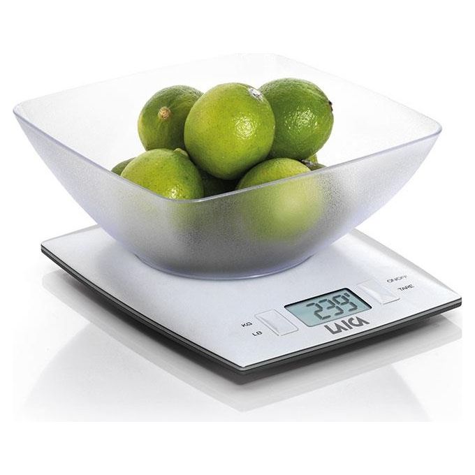 Laica Ks1313 Bilancia da Cucina digitale, Portata 3 Kg Bianca