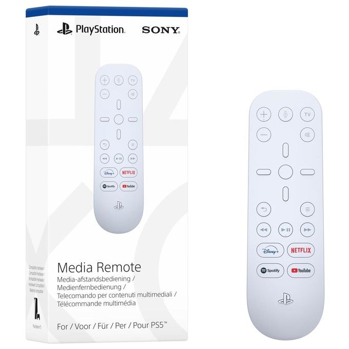 Sony CFI-ZMR1 Telecomando Media per PlayStation 5 19 tasti IR Wireless colore Bianco