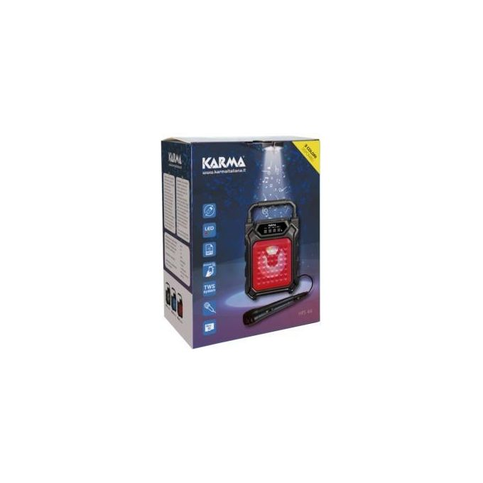 Karma Box Rosso 4'' con Microfono Usb Mp3 Bluetooth
