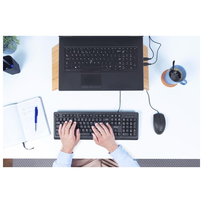 Trust Primo Tastiera Usb Qwerty Inglese Nero