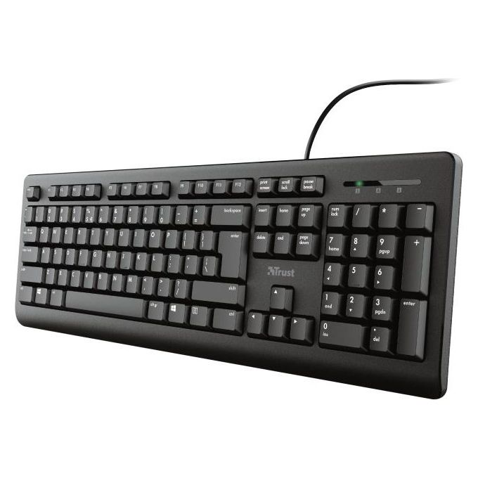 Trust Primo Tastiera Usb Qwerty Inglese Nero