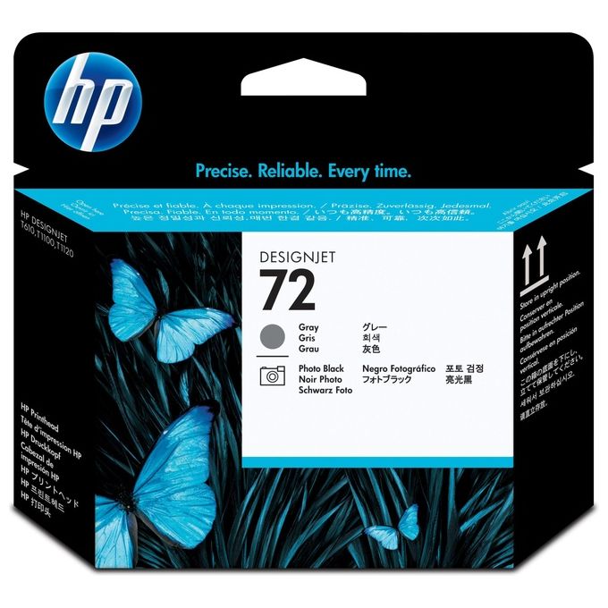 Hp testina di stampa hp 72 grigio-nero fotografico