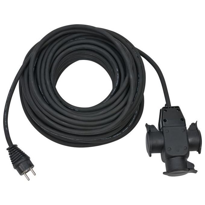 Brennenstuhl Prolunga da Cantiere 25m H07RN-F3G1.5 Nero iP44