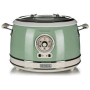 Ariete 2904 Vintage Cuociriso e Slow Cooker 3,5 L 700 W 5 Funzioni Bowl in Ceramica colore Verde