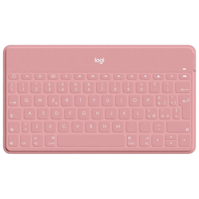 Logitech 920-010041 Keys-To-Go Tastiera Bluetooth QWERTY Italiano per iPhone iPad Apple TV colore Rosa