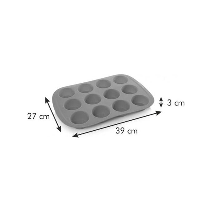 Tescoma Stampo Silicone Muffin Posti 12 Delicia