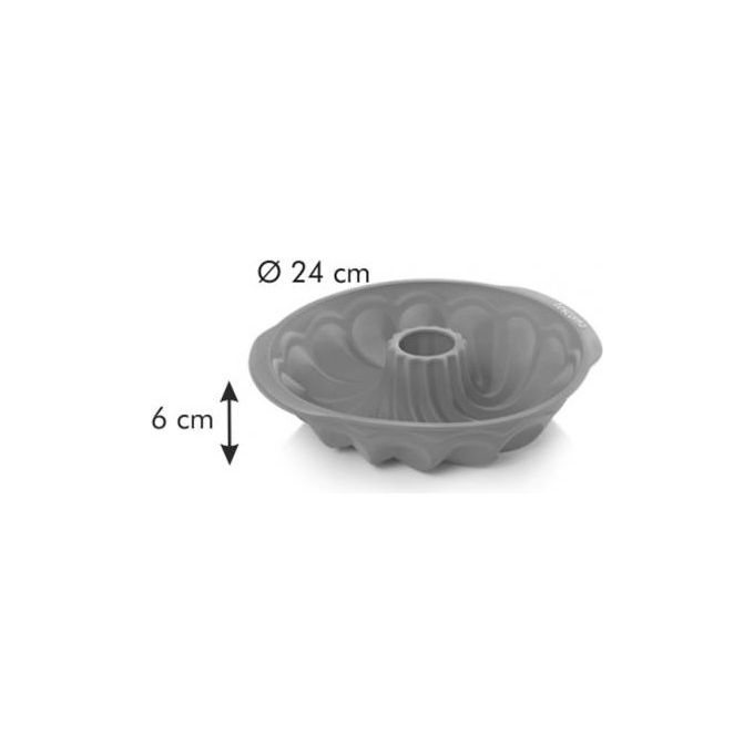 Tescoma Stampo in Silicone per Budino con Cono Basso 24cm