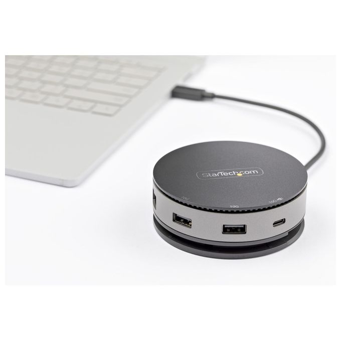 StarTech DKT31CHDVCM Mini Docking Station USB-C HDMI DisplayPort 4K 60Hz VGA 75W Power Delivery 3x USB 3.2 Gigabit Ethernet colore Nero