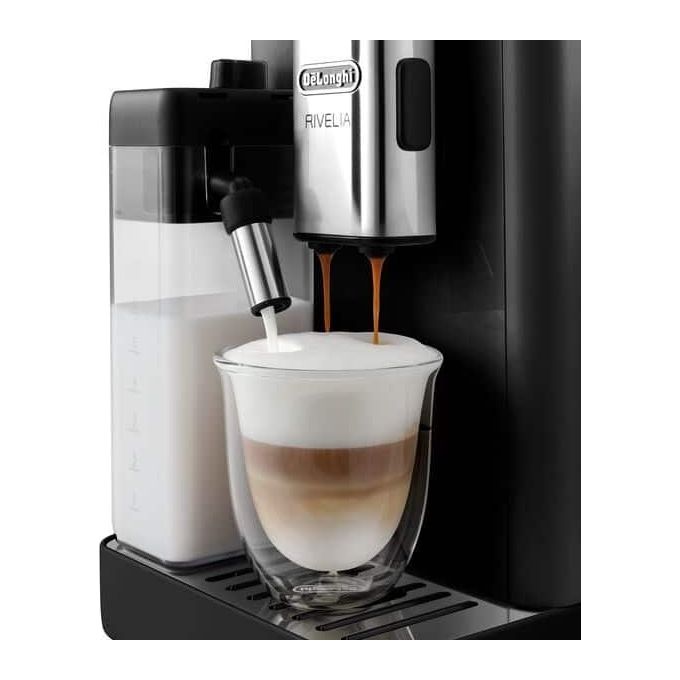 De'Longhi EXAM440.55.G Rivelia Macchina da caffe' Automatica 1,4 L 19 bar 1450 W Bean Switch LatteCrema Hot colore Grigio