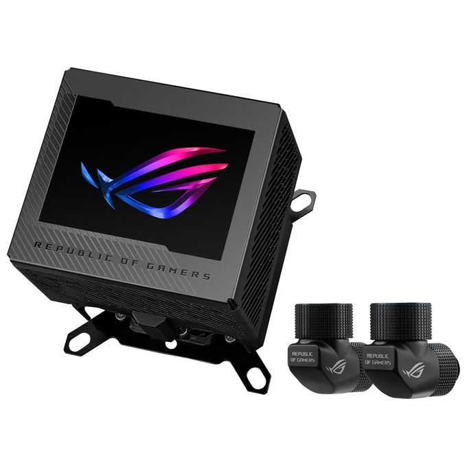 ASUS 90RC00V0-M0UAY0 ROG RYUJIN III WB Blocco di acqua CPU con display LCD 3.5'' Full Color Rame compatibile LGA 1700 AM5 colore Nero