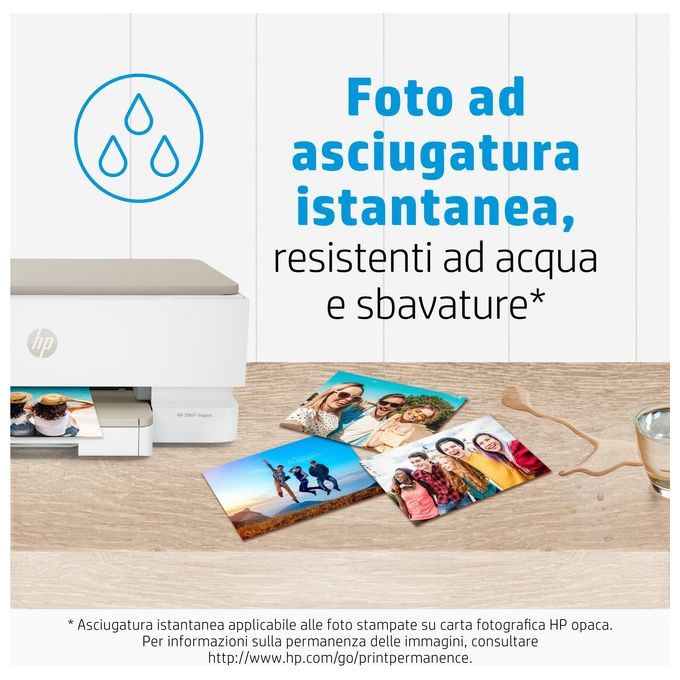 HP 7HF70A Carta Fotografica Bianco Opaco