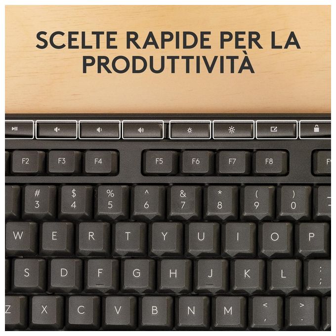 Logitech 920-012069 MK370 Combo for Business Kit Tastiera e Mouse Wireless Full-Size QWERTY Italiano Logi Bolt Bluetooth colore Grafite