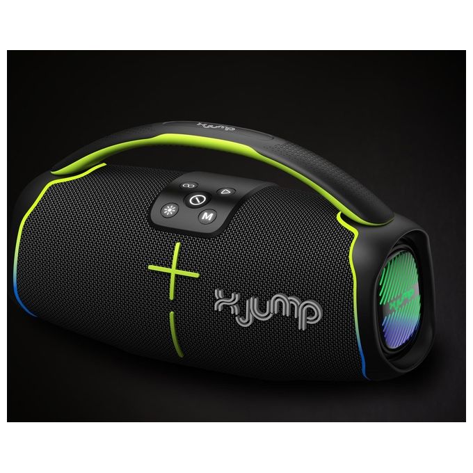 X JUMP XJ150BK Cassa Bluetooth Portatile Stereo 60W TWS IPX5 Microfono colore Nero