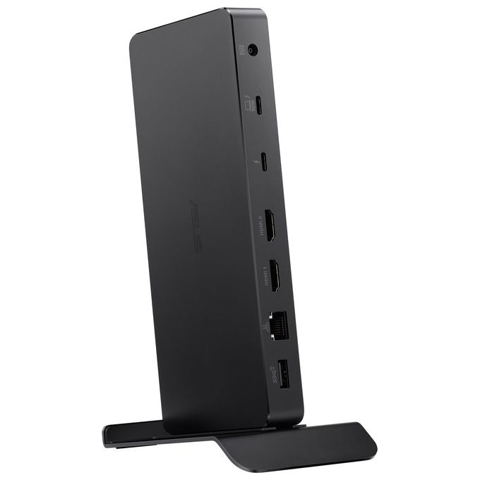Asus 90XB08DN-BDS010 DC500 Docking Station Thunderbolt 4 Triple 4K 3 Monitor 2x HDMI 2.1 2x USB 3.2 Ethernet 2.5 Gbps 150W colore Nero