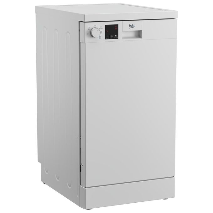 Beko DVS05024W Lavastoviglie Slim Libera Installazione 10 coperti Classe E 49 dB 5 programmi (85x45x60 cm) colore Bianco