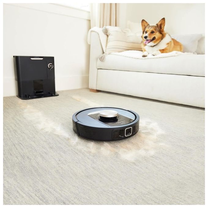Shark RV2820VEEU PowerDetect Robot aspirapolvere LiDAR 3D capacita' 0,23 L autonomia 100 min Wi-Fi app controllo vocale colore Nero Champagne