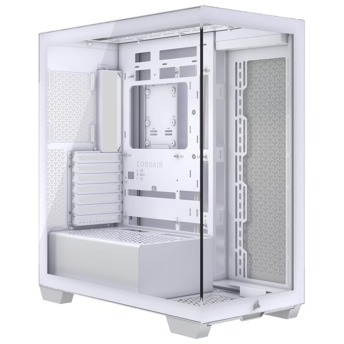 Corsair CC-9011277-WW 3500X Case per PC Mid-Tower Vetro Temperato Compatibile Schede Madri E-ATX ATX Micro-ATX Mini-ITX Supporto Fino a 10 Ventole e Radiatori 360 mm colore Bianco