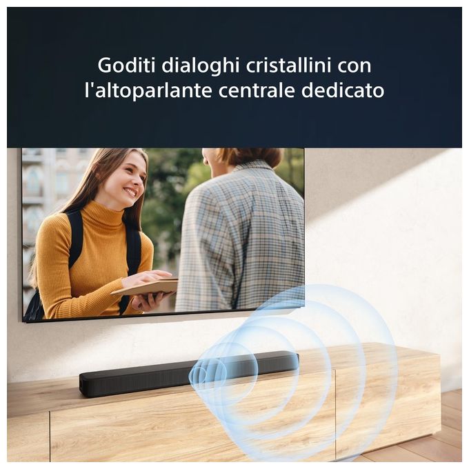 Sony HT-S2000 Soundbar Dolby Atmos 3.1 canali, subwoofer integrato, nero