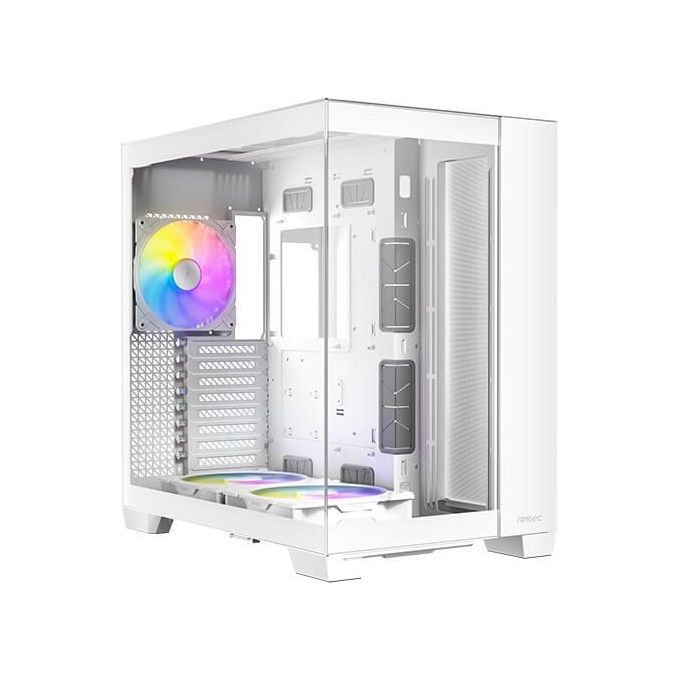 Antec C8 ARGB WHITE Case PC Full Tower Supporto E-ATX Vetro Temperato Senza Cuciture 2 Ventole 160 mm 1 Ventola 140 mm ARGB PWM USB Type-C 360 mm Radiatore colore Bianco