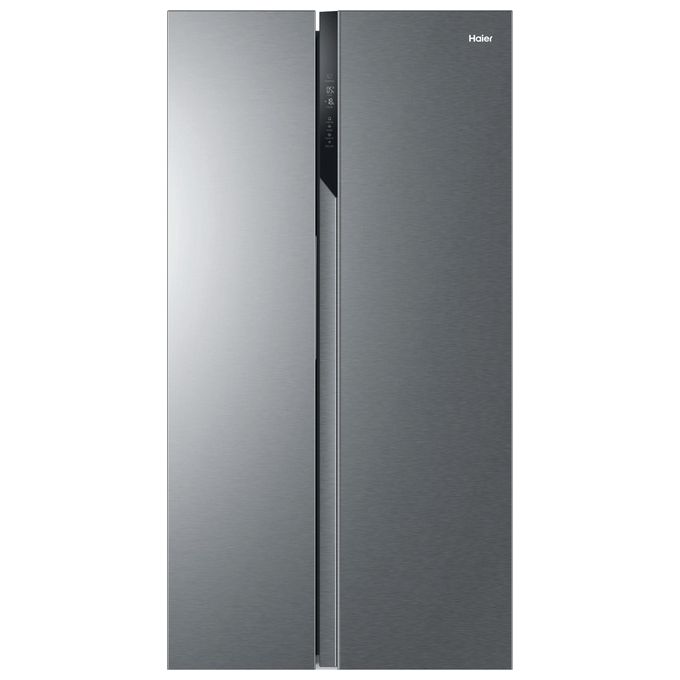 Haier HSR3918ENPG Serie 3 Frigorifero Side by Side 528 L 177 cm Classe E 38 dB No Frost Inverter Multi Air Flow colore Argento