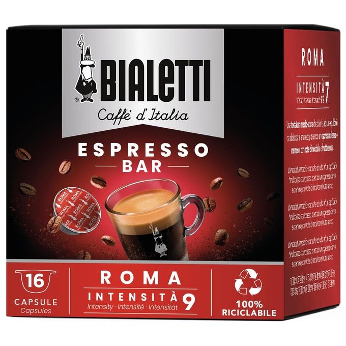 Bialetti Capsule Caffe 16pz Roma Gusto Forte