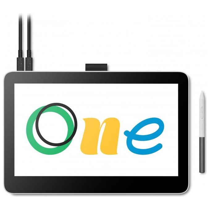 Wacom DTH134W0B One 13 touch Tavoletta Grafica Display Interattivo 13.3'' Full HD 1920x1080 2540 lpi Bianco