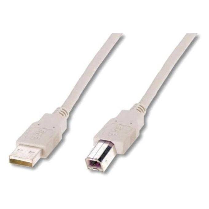 Digitus Cavo Usb 2.0 Connettori A-b Mt. 3 Grigio Chiaro