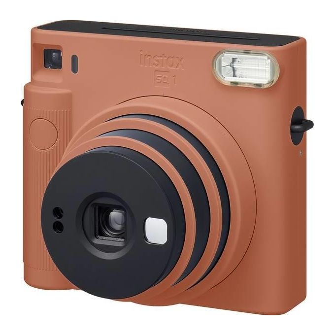 Fujifilm SQ1 Instax Square Fotocamera Istantanea Esposizione Automatica Modalita' Selfie Foto 62x62mm colore Arancione Terracotta