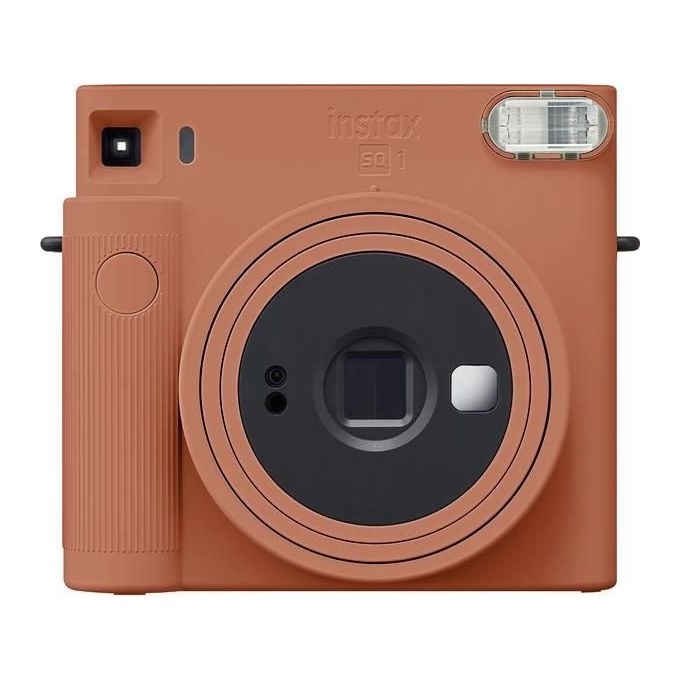 Fujifilm SQ1 Instax Square Fotocamera Istantanea Esposizione Automatica Modalita' Selfie Foto 62x62mm colore Arancione Terracotta