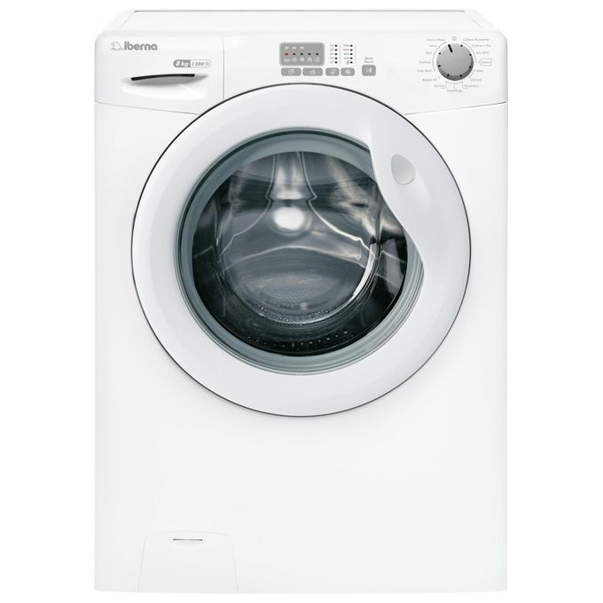 Iberna IB 128DE-11 Lavatrice Carica Frontale Classe energetica D Capacita' di carico 8 Kg Centrifuga 1200 giri Profondita' 52 cm