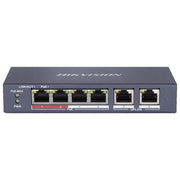 Hikvision DS-3E0510P-E-M Switch Non Gestito L2 8 Porte PoE Gigabit 1 Porta RJ45 1 Porta SFP 58W 20 Gbps colore Blu