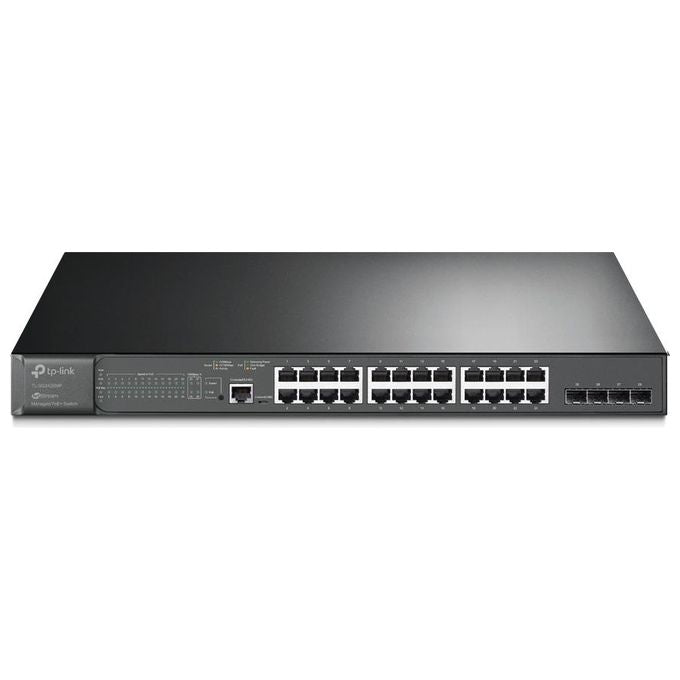 TP-Link TL-SG3428MP JetStream Switch Gestito L2 24 Porte Gigabit PoE+ 384W 4 Slot SFP Omada SDN colore Nero