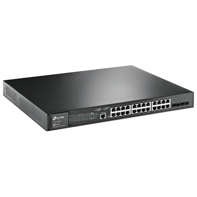 TP-Link TL-SG3428MP JetStream Switch Gestito L2 24 Porte Gigabit PoE+ 384W 4 Slot SFP Omada SDN colore Nero