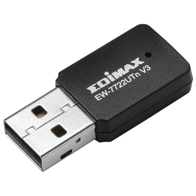 Edimax EW-7722UTN V3 Wireless Lan Adattatore N300 11n 300mbps 2t2r usb
