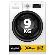 Whirlpool FFB9479BVIT 6° Senso Lavatrice Carica Frontale 9 Kg 1400 rpm Classe A FreshCare+ Vapore (85x59.5x63 cm) colore Bianco