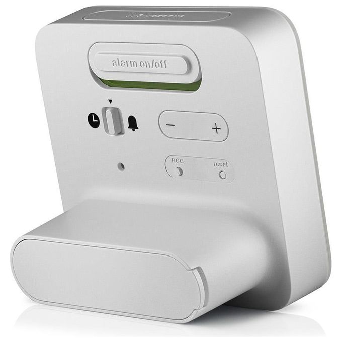 Braun BC09-DCF Sveglia Digitale Radiocontrollata DCF Display LCD Funzione Snooze Allarme Crescendo colore Bianco