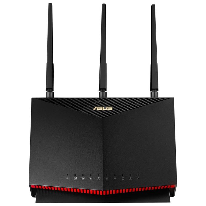 Asus 90IG05R0-BM9100 4G-AC86U Modem Router LTE Cat 12 600Mbps Dual-Band AC2600 MU-MIMO Slot SIM colore Nero