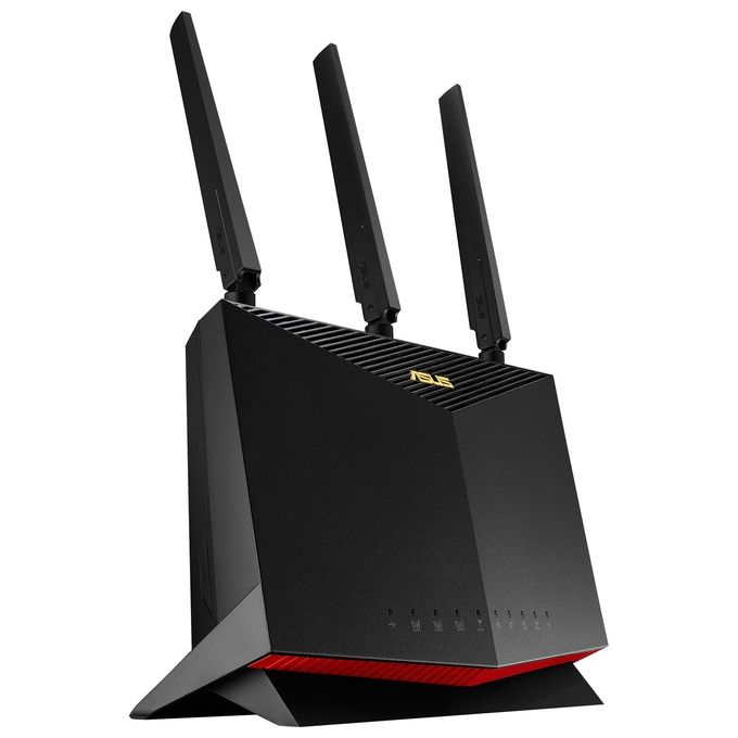 Asus 90IG05R0-BM9100 4G-AC86U Modem Router LTE Cat 12 600Mbps Dual-Band AC2600 MU-MIMO Slot SIM colore Nero