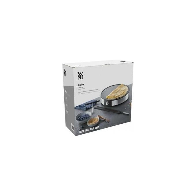WMF Lono Creperie Crepiera 1 Crepe 1600W Nero-Argento
