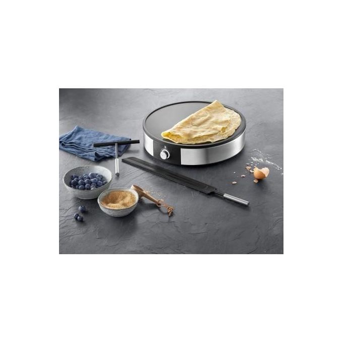 WMF Lono Creperie Crepiera 1 Crepe 1600W Nero-Argento