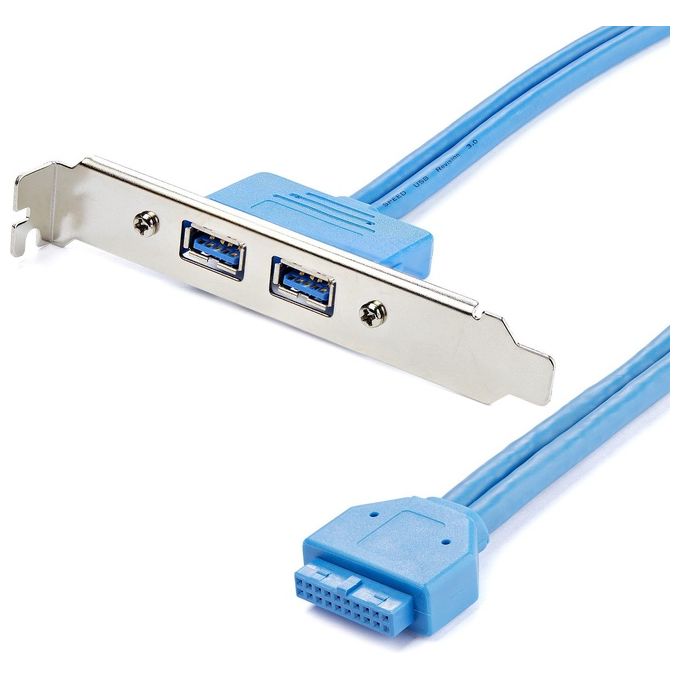 StarTech Adattatore piastra slot USB 3.0 A femmina 2 porte