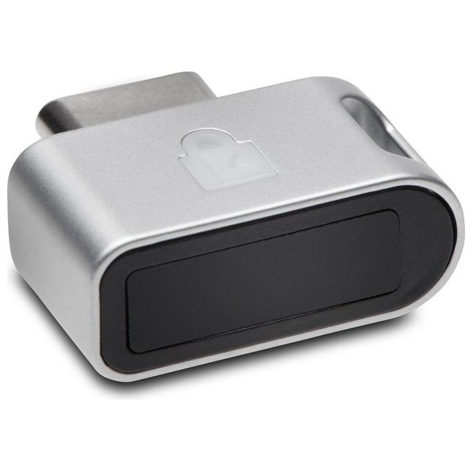 Kensington K64709WW VeriMark Guard USB-C Chiavetta di sicurezza Fingerprint FIDO2 FIDO U2F WebAuthn CTAP2 Biometrica compatibile TAA colore Grigio
