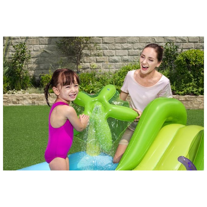 Bestway 53052 Acquario Fantastico Centro Giochi Gonfiabile 239x206x86 cm Scivolo Spruzzatore 308 L colore Multicolore