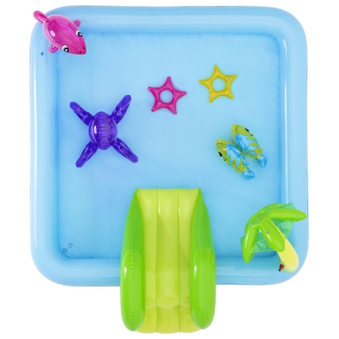 Bestway 53052 Acquario Fantastico Centro Giochi Gonfiabile 239x206x86 cm Scivolo Spruzzatore 308 L colore Multicolore