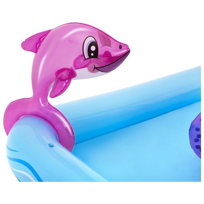 Bestway 53052 Acquario Fantastico Centro Giochi Gonfiabile 239x206x86 cm Scivolo Spruzzatore 308 L colore Multicolore