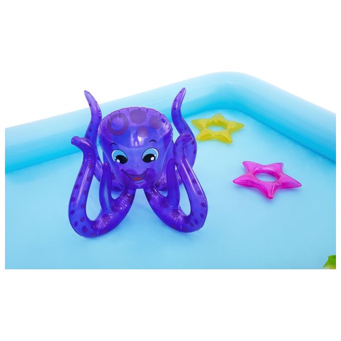 Bestway 53052 Acquario Fantastico Centro Giochi Gonfiabile 239x206x86 cm Scivolo Spruzzatore 308 L colore Multicolore