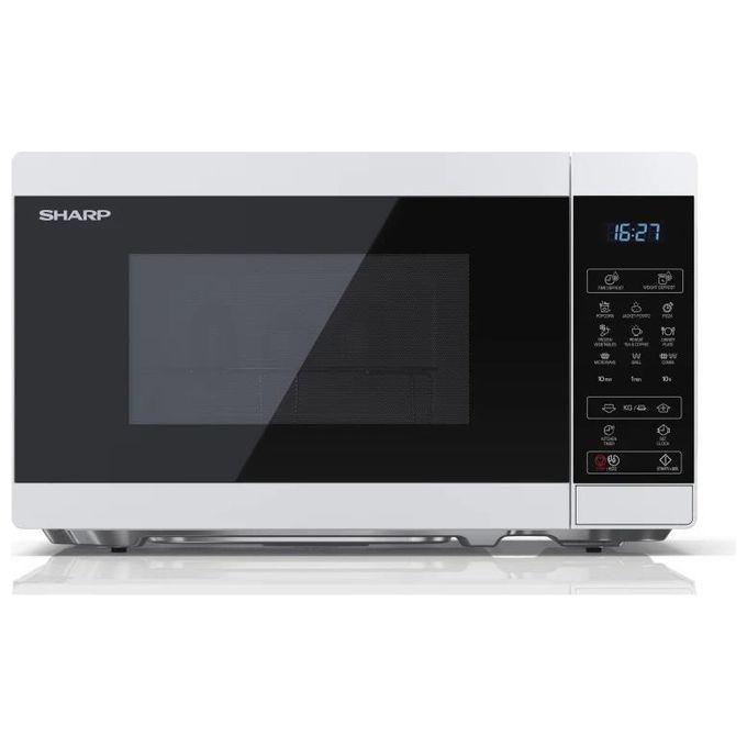Sharp YC-MG02E-W Forno a microonde Compatto 20 L 800 W con Grill Funzione Scongelamento Automatico colore Bianco