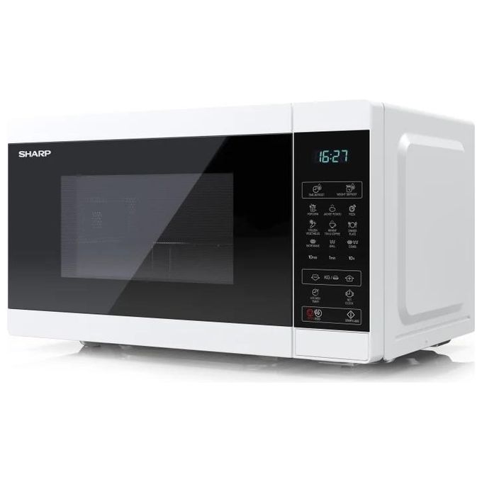 Sharp YC-MG02E-W Forno a microonde Compatto 20 L 800 W con Grill Funzione Scongelamento Automatico colore Bianco